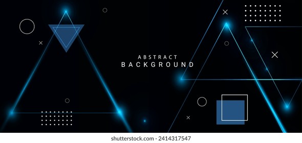 Abstract colorful dynamic elegant geometric design background vector