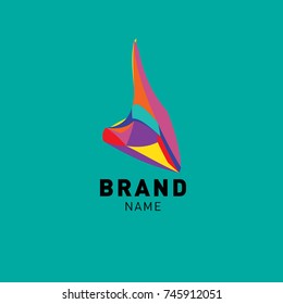 Abstract Colorful Dynamic Flat Logo Brand Company Design Template