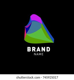 Abstract Colorful Dynamic Flat Logo Brand Company Design Template