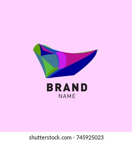 Abstract Colorful Dynamic Flat Logo Brand Company Design Template
