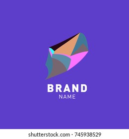 Abstract Colorful Dynamic Flat Logo Brand Company Design Template