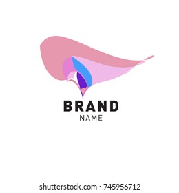 Abstract Colorful Dynamic Flat Logo Brand Company Design Template