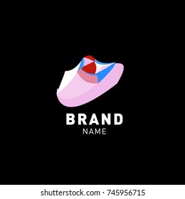 Abstract Colorful Dynamic Flat Logo Brand Company Design Template