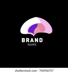 Abstract Colorful Dynamic Flat Logo Brand Company Design Template