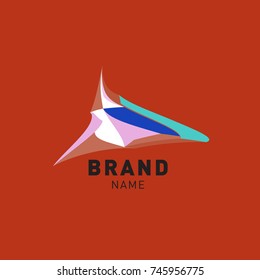 Abstract Colorful Dynamic Flat Logo Brand Company Design Template