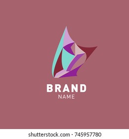 Abstract Colorful Dynamic Flat Logo Brand Company Design Template