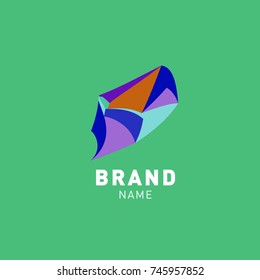 Abstract Colorful Dynamic Flat Logo Brand Company Design Template