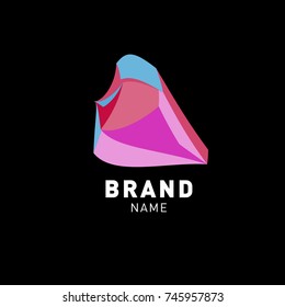 Abstract Colorful Dynamic Flat Logo Brand Company Design Template