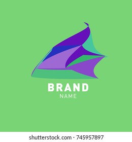 Abstract Colorful Dynamic Flat Logo Brand Company Design Template