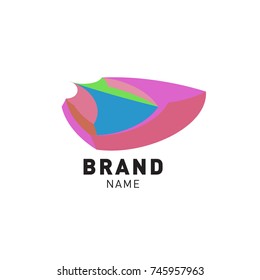 Abstract Colorful Dynamic Flat Logo Brand Company Design Template