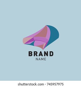 Abstract Colorful Dynamic Flat Logo Brand Company Design Template