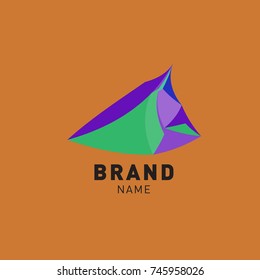 Abstract Colorful Dynamic Flat Logo Brand Company Design Template