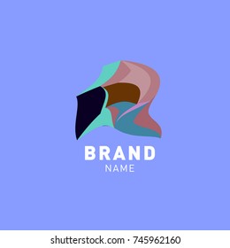 Abstract Colorful Dynamic Flat Logo Brand Company Design Template