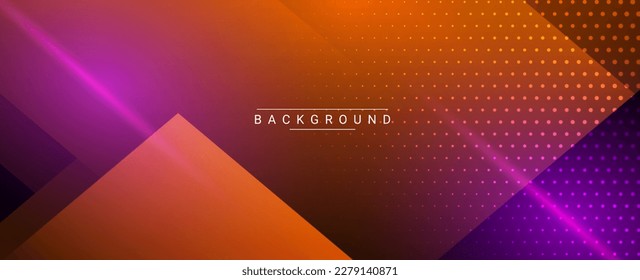 Abstract colorful dynamic geometric design background