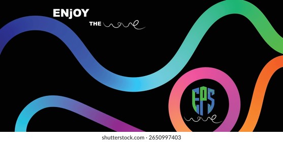 Abstract Colorful Dynamic Lines Isolated on White Background. Vector Elements for Banners, Logos and Corporate Design stock illustration