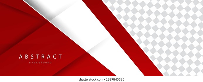 Abstract colorful dynamic red and white geometric design background vector