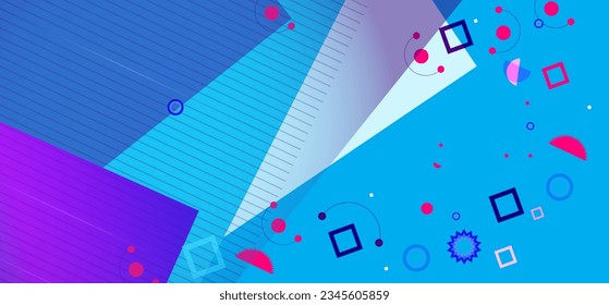 Abstract colorful dynamic shapes vector background 