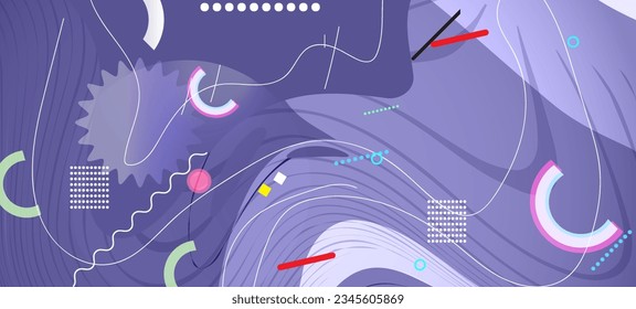 Abstract colorful dynamic shapes vector background 
