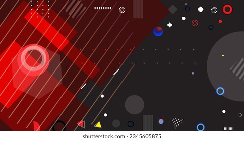 Resumen de formas dinámicas coloridas fondo vectorial 