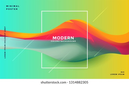 abstract colorful dynamic wave background
