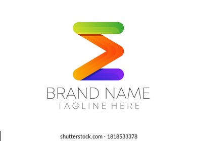 abstract colorful e letter logo design vector for business. e letter icon for ui application. creative modern e letter logo design.