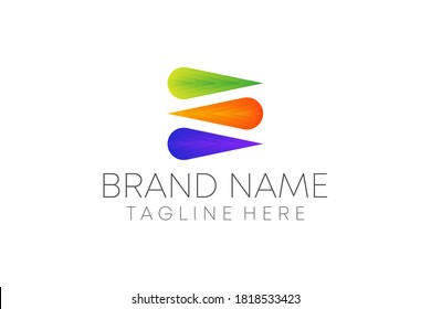 abstrakter bunter E-Mail-Logo-Design-Vektorgrafik für Unternehmen. E-Mail-Symbol für unsere Anwendung. kreatives, modernes E-Mail-Logo-Design.