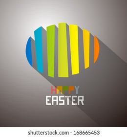 Abstract Colorful Easter Egg Background