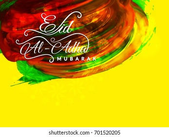Abstract colorful Eid Al Adha Mubarak background