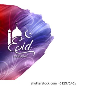 Abstract colorful Eid Mubarak background design