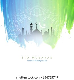 Abstract colorful Eid Mubarak background