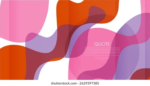 Fundo elegante colorido abstrato com linhas circulares e ondas mínimas. Design gráfico de folheto vetorial