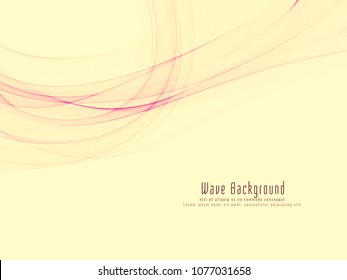 Abstract colorful elegant wave background