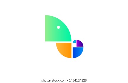 abstract colorful elephant head icon logo vector illustration