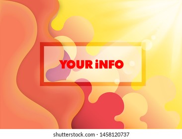 Abstract Colorful Eps10 Vector Background with Curvy Organic Shapes for Your Creative Background Template