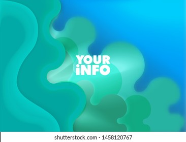 Abstract Colorful Eps10 Vector Background with Curvy Organic Shapes for Your Creative Background Template