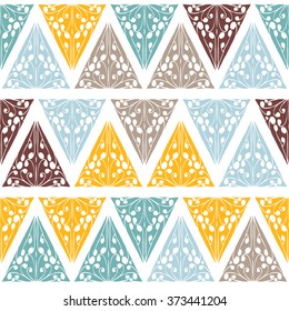 Abstract colorful ethnic background in retro style. Ideal for fabric, wrapping paper, bedclothes and other products in the design industry.