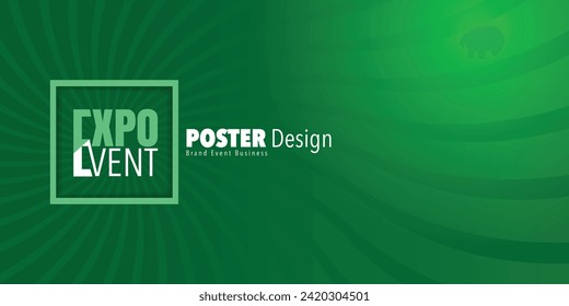 Abstract colorful exhibition poster design template with wavy lines effect background. Expo Event banner. Can be used for business, marketing and advertising. logo graphic design of annual summit