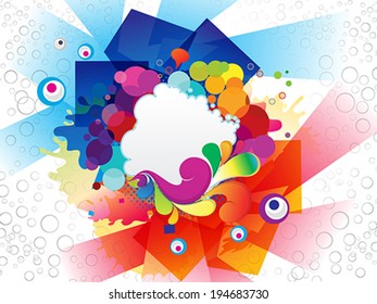 abstract colorful explode background vector illustration