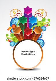 abstract colorful explode circle banner background vector illustration 