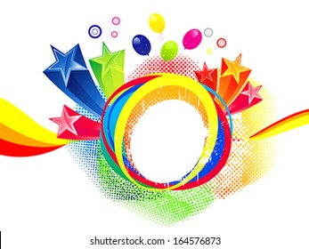 abstract colorful explode  vector illustration