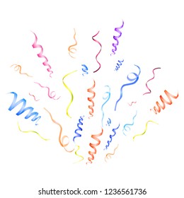 Abstract colorful explosion of confetti vector isolated on a white background. Vector illustrationEPS10