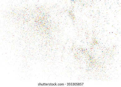 Abstract colorful explosion of confetti vector isolated on a white background. Grainy abstract colorful texture. Flat design element. Vector illustration,eps 10.