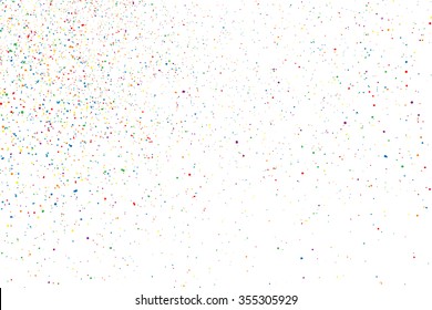 Abstract colorful explosion of confetti vector isolated on a white background. Grainy abstract colorful texture. Flat design element. Vector illustration,eps 10.