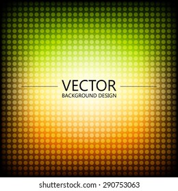 Abstract colorful explosion design, Green and orange shade, Modern disco lights background.