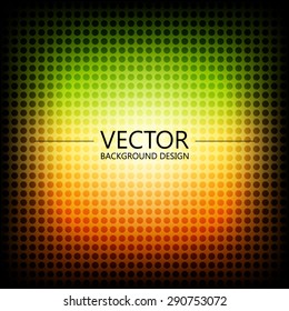 Abstract colorful explosion design, Green and orange shade, Modern disco lights background.