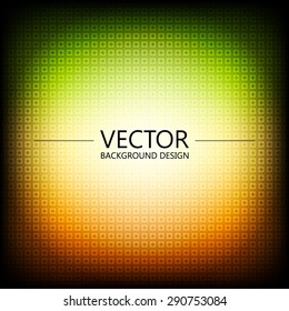 Abstract colorful explosion design, Green and orange shade, Modern disco lights background.