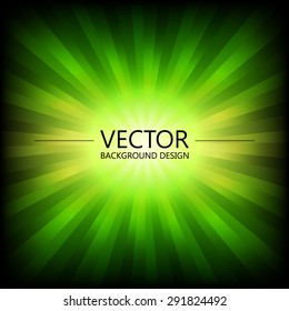 Abstract colorful explosion design, Green bright shade, Modern disco lights background.