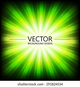 Abstract colorful explosion design, Green bright shade, Modern disco lights background.