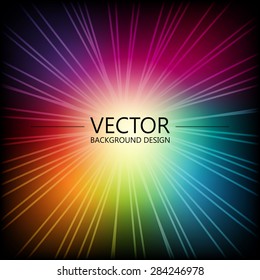 Abstract colorful explosion design, Modern disco lights background.