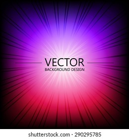 Abstract colorful explosion design, Purple and pink color, Modern disco lights background.